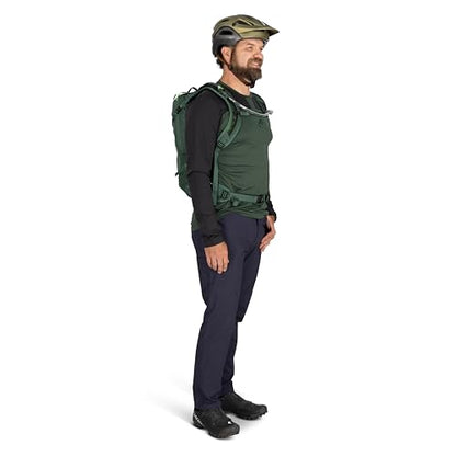 Osprey Raptor 10L Men's Mountain Biking Backpack with Hydraulics Reservoir, Tundra Green - color: Tundra Green