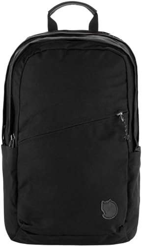 Fjällräven Raven 20 Backpack - Multi-Pocket Organization, Padded Support, Durable Fabric - Commuting, Travel, Black-Black - color: Black-black