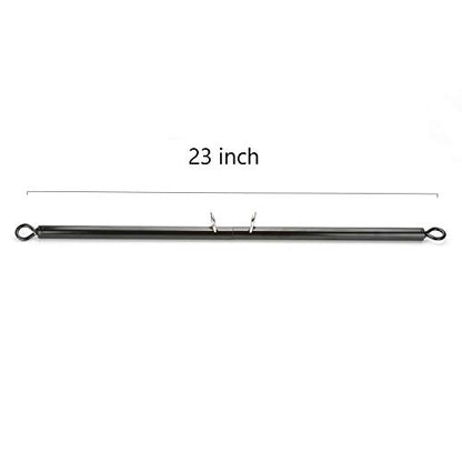 2026 Upgraded Heavy Duty Expandable Spreader Bar – Adjustable PU Straps for Pilates, Yoga - style: Black+BlackStar
