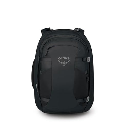 Osprey Fairview 55L Women's Travel Backpack - Carry On Bag with Personal Item Sized Detachable Daypack, Black, Extended Fit - color: Black, style: 55l - Extended Fit