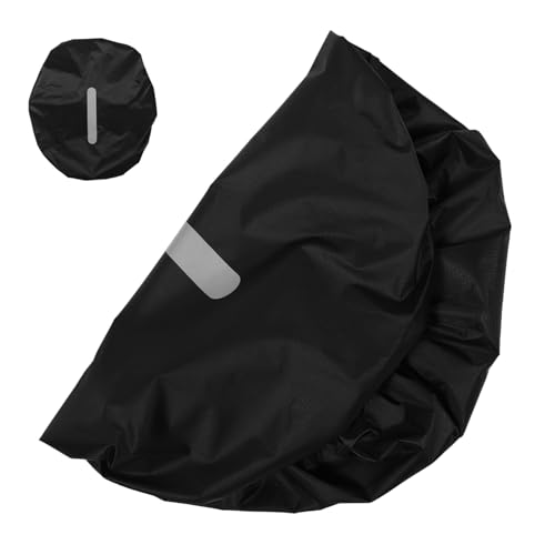 Toyvian Backpack Rain Cover with Reflective Strip for Complete Coverage Lightweight and Compact Design for Hiking Camping Traveling and Cycling Black