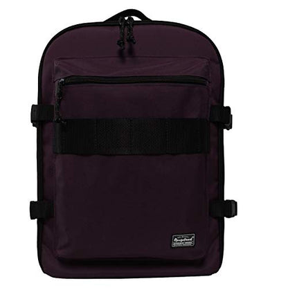 Lightweight Travel Backpack Hiking Daypack Laptop Bookbag, 17L Carry-on Personal Item Weekender Overnight Bag Unisex, Eggplant - color: Eggplant