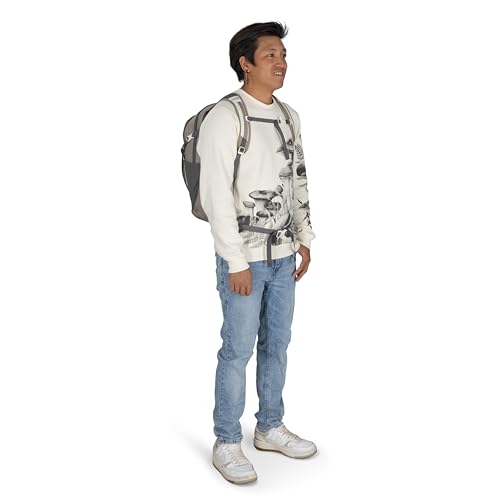 Osprey Daylite Plus Commuter Backpack - Everyday Pack with Laptop Sleeve, Bottle Pockets, and Extra Storage, Mystery White/Multi - color: Mystery White Multi
