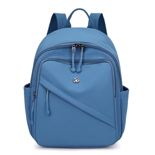 YANAER Mini Backpack Purse for Women Small Nylon Cute Light Weight Fashion Daypack for Work Travel Daily Backpack (Blue) - color: Blue