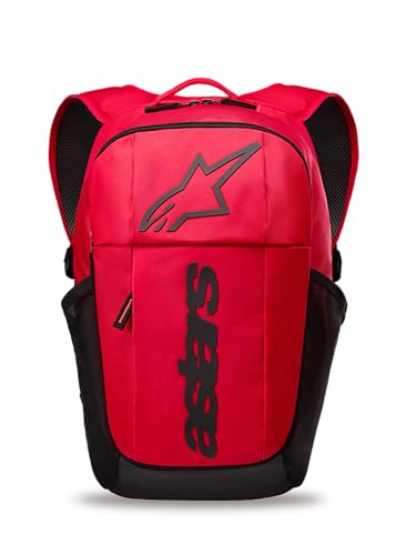 Alpinestars GFX Boss Backpack, Motorcycle, Powersports Commuter, Padded Laptop Sleeve, One Size, Red/Black - color: Red/Black