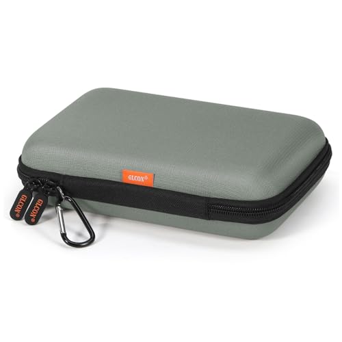 Gray-Green Hard Shell Carrying Case for External Hard Drive, Hard Disk, Power Bank, Charger, Cable, Cell Phone, Electronic Accessories - Larger Capacity Storage Pouch Shockproof Travel Case Bag - color: Gray-Green