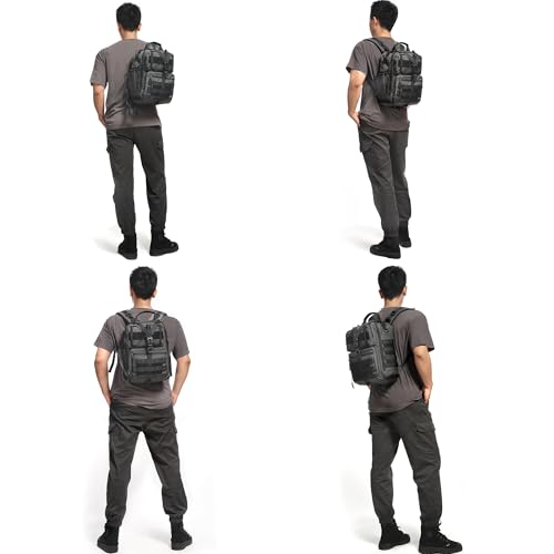 NICGID Sling Bags Chest Shoulder Backpacks, 13.3'' 14.1'' 15.6''Laptop Backpack Crossbody Messenger Bag Travel Outdoor (Grey-059, 14.1 Inch) - color: Grey-059, size: 14.1 inch