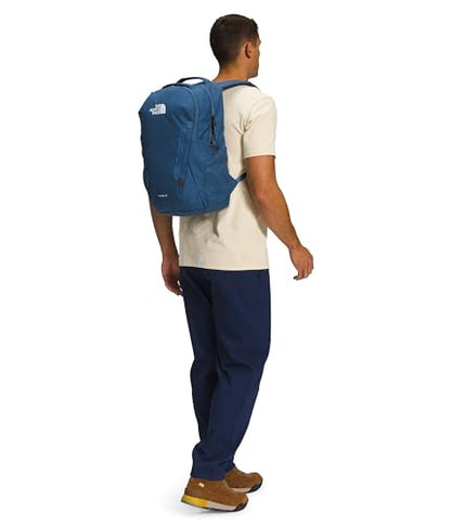 The North Face Vault Everyday Laptop Backpack - Commuter Travel Bag, Water-Repellent Finish, Spacious Compartment, Shady Blue/TNF White-NPF, One Size - color: Shady Blue/Tnf White-npf