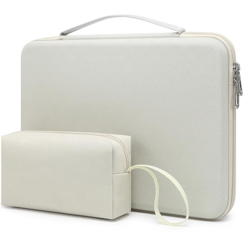 HYZUO 15-16 Inch Hard Shell Case Laptop Sleeve for MacBook Pro 16 M5/M4/M3/M2/M1 Pro/Max A3428 A3429 2026-2019, MacBook Air 15 M5/M4/M3/M2 2026-2023, 15" Surface Laptop, Razer Blade 15, Beige - color: Beige, size: 15-16 Inch