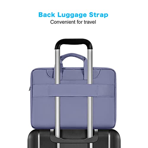 MOSISO 360 Protective Laptop Bag 15.6 inch, 15-16 inch Computer Bag Compatible with MacBook Air 15 inch/Pro 16 inch, HP,Dell,Lenovo,Asus,Notebook, Laptop Carrying Case with Strap&Handle, Lavender Gray - color: Lavender Gray, size: 16 inch