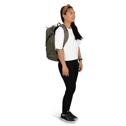 Osprey Axis Laptop Backpack – Sleek Everyday Pack with Laptop Sleeve, Water Bottle Pockets & Compression Straps - color: Earl Grey