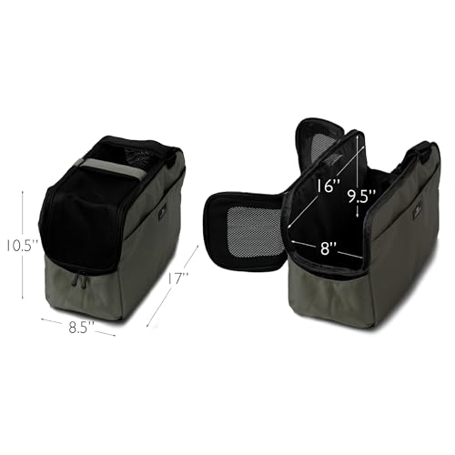 Sleepypod Atom - Airline Approved Pet Carrier and Crash-Tested Car Seat for Cats and Dogs up to 12 lbs (Olive Green) - color: Olive Green