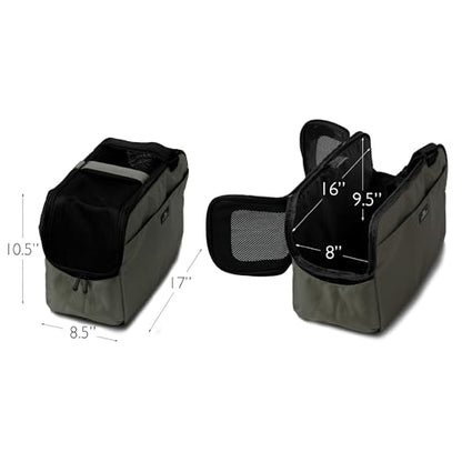 Sleepypod Atom - Airline Approved Pet Carrier and Crash-Tested Car Seat for Cats and Dogs up to 12 lbs (Olive Green) - color: Olive Green
