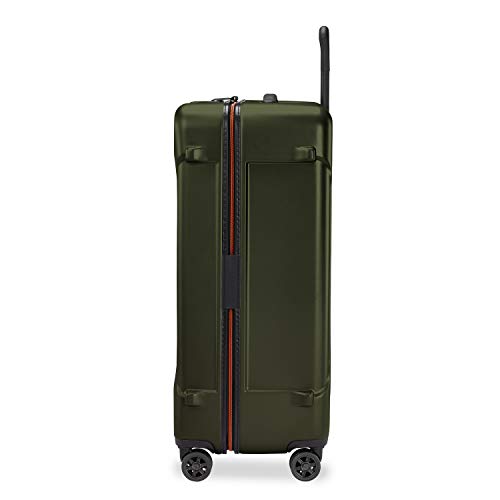 Briggs & Riley 30 Inch Large Checked Luggage - Extra Capacity Hard Shell Heavy Duty Travel Suitcase 360 Spinner Wheels - TSA Lock - Integrated Garment Compartment - Torq Collection - Hunter Green - color: Hunter, size: 30"