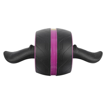 Ab Roller Wheel Exercise Roller for Core Workout with Automatic Rebound, Purple Abdominal Wheel Fitness Equipment for Home Gym Men and Women