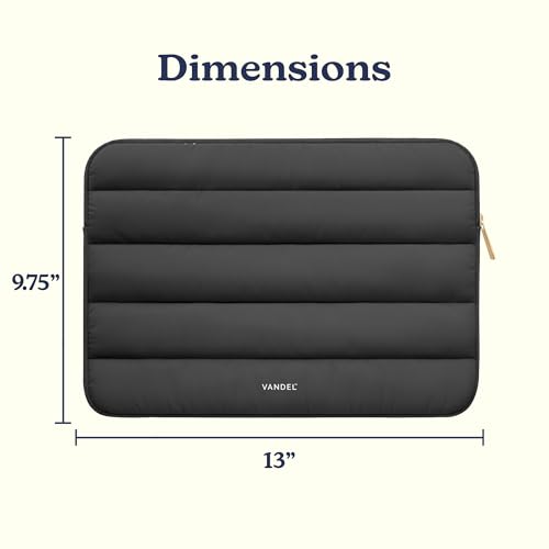 Vandel The Original Puffy Laptop Sleeve Case, 13-14 inch Laptop Sleeve Bag Case 13.3 Inch, Compatible with MacBook Air 13, Pro 14/13 iPad Pro 12.9, HP Dell ASUS, Computer Bag Cover - color: e. Black, size: 13-14 Inch