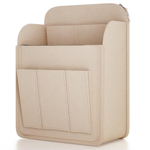 Backpack Organizer Insert, Felt Bag Organizer for Rucksack Shoulder - color: Beige, size: XL