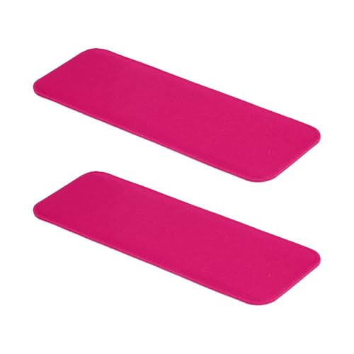 PATIKIL Felt Base Shaper 12x5 Inch, 2Pcs Bag Bottom Shaper Pad Purse Liner Board Insert Arc Corner for Handbags Tote Crossbody Bag Backpack, Fuchsia - color: Fuchsia, size: 12x5 Inch