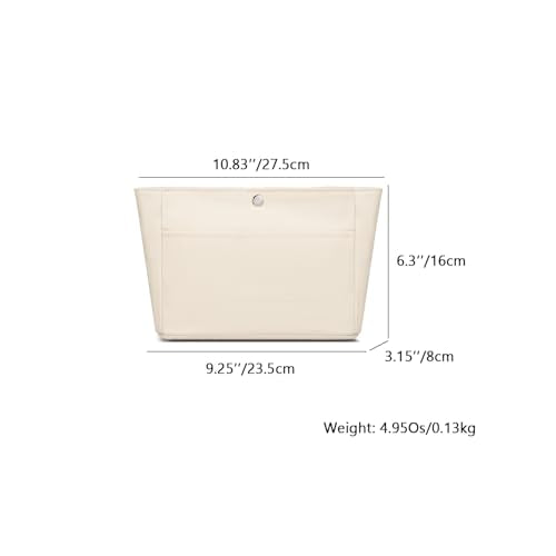 Small Purse Organizer Insert Handbag Bag - color: Creamy White