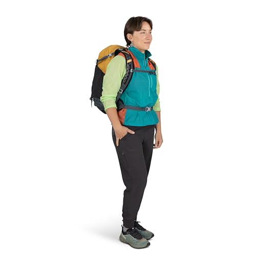 Osprey Hikelite 26L Durable Hiking Backpack - Travel Daypack with Rain Cover for Men and Women, Tungsten Yellow - color: Tungsten Yellow, style: 26l
