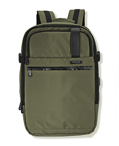 Duchamp Getaway Expandable Carry-On Backpack Suitcase - color: Olive