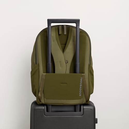 Troubadour Neo Backpack - 22L Lightweight Laptop Backpack - Ergonomic & Water Resistant - Versatile Style for Work and Travel - Bronzed Olive - color: Bronzed Olive