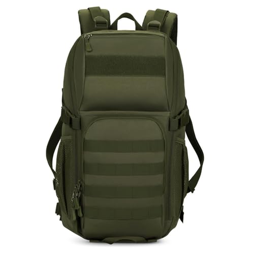 HUNTVP Tactical Backpack Military MOLLE Backpack Hunting Rucksack Gear Assault Pack 25L WR (Army Green) - color: Army Green-25l, size: 25L