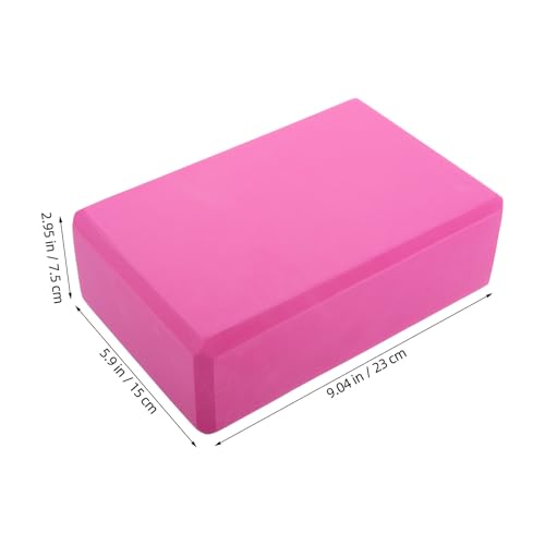 FOMIYES 2pcs Non-slip Eva Yoga Blocks High Density Gym Blocks for Pilates Balance and Stretching Practice, Lightweight Foam Bricks for Adults and Flexibility Training