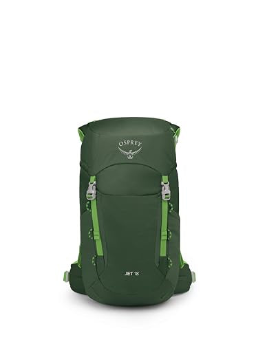 Osprey Jet 18L Kid's Hiking Backpack, Green OS - color: Green Canopy, size: 18L