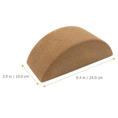 Kisangel Yoga Brick Set High Density Cork Non-Slip Balance Blocks Core Training Yoga Equipment for Home and Studio Use