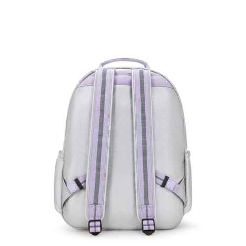 Kipling Women's Seoul Gm Backpack - color: Silver Glow Met, size: 12.75''L x 17.25''H x 8''D