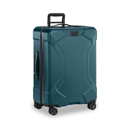 Briggs & Riley 27 Inch Medium Checked Luggage - Hardshell Heavy Duty Travel Suitcase Spinner with TSA Lock - Integrated Garment Compartment System - Torq Collection - Ocean - color: Ocean, size: 27"