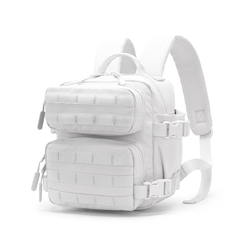 9L Mini Backpack for Men and Women, Small Backpack for Gym Hiking Travel Sports Running (White) - color: 9l-white