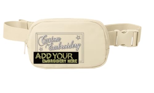 Tactical Gear bag Heavy Duty Duffel Gym bag/Tactical Backpack Custom Embroidered with your own text (Waist Bag - Sahara) - color: Waist Bag - Sahara