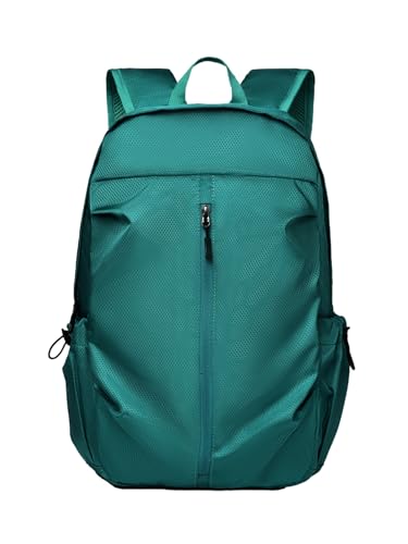 Lightweight Water Resistant Backpack Casual Daypack with Side Pockets for Travel Work Hiking for Men Women(green) - color: Green