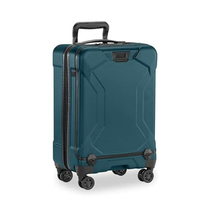 Briggs & Riley 22 Inch Carry-On Luggage with Wheels - Small Rolling Hard Shell Heavy Duty Suitcase with Front Laptop Compartment - 360 Spinner Wheels - Torq Collection - Ocean - color: Ocean, size: 22'"
