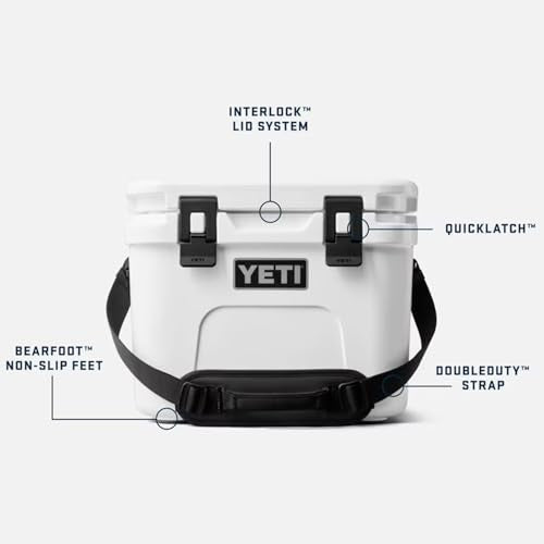 YETI Roadie 15 Hard Cooler with DoubleDuty Shoulder Strap - color: Big Sky Blue