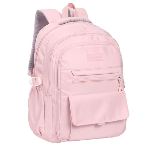 Phaoullzon Large 30L Backpack for Women, College Laptop School Backpacks for Men Business/Work/Travel Daypack - color: Pink, size: X-Large (18.5 Inch)
