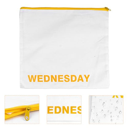 7pcs Packing Cubes for Kids Days of Week Travel Accessories Zippered Storage Bag Set for Travel Daily Outfit Suitcase Organizers (7)