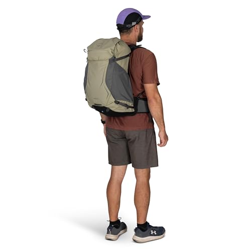 Osprey Hikelite 32L Durable Hiking Backpack - Travel Daypack with Rain Cover for Men and Women, Raven Black - color: Raven Black, style: 32l