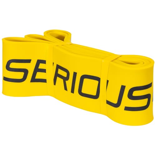 Serious Steel Fitness 37" Resistance Training Bands (Portable Exercise Band System Training Bands- Great for Individuals Looking for Tension Throughout The Exercise) - color: #6 Yellow (80-200 lbs.)