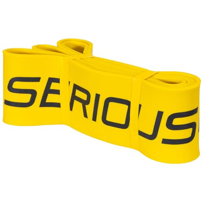 Serious Steel Fitness 37" Resistance Training Bands (Portable Exercise Band System Training Bands- Great for Individuals Looking for Tension Throughout The Exercise) - color: #6 Yellow (80-200 lbs.)