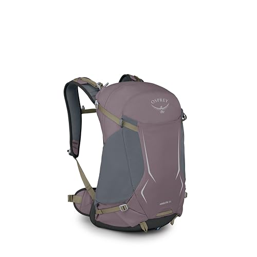 Osprey Hikelite 26L Durable Hiking Backpack - Travel Daypack with Rain Cover for Men and Women, Graphite Purple - color: Graphite Purple, style: 26l