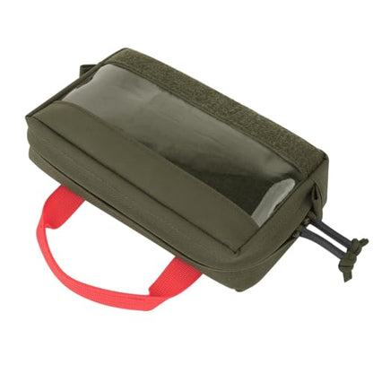 KRYDEX Clear Top Insert Bag with Hook Panel Tactical Packing Cube Travel Organizer Bag (Small -RG) - color: Small -RG