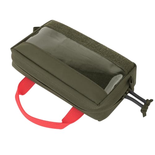 KRYDEX Clear Top Insert Bag with Hook Panel Tactical Packing Cube Travel Organizer Bag (Small -RG) - color: Small -RG