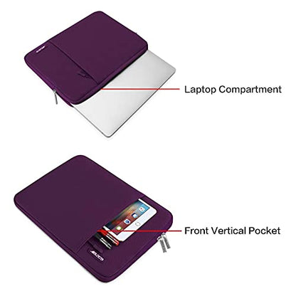 MOSISO Laptop Case 13 inch, Laptop Sleeve Compatible with MacBook Neo/Air/Pro 13 inch with A18/M5/M4/M3/M2/M1 Chip 2026-2016, Polyester Vertical Computer Sleeve Bag with Pocket, Magenta Purple - color: Magenta Purple, size: 13 inch