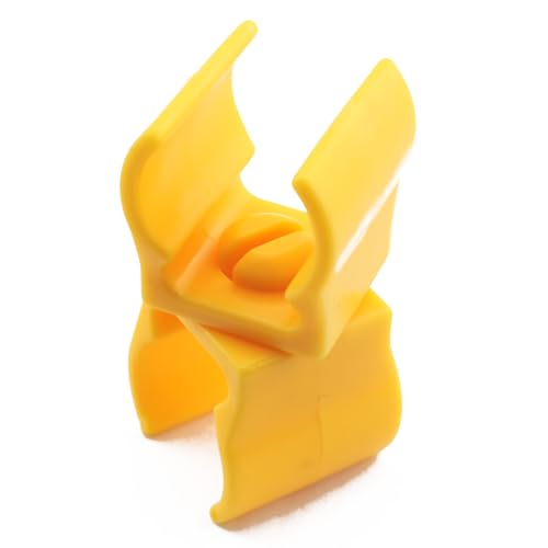 10PCS Plastic Agility Pole Swivel Clips Soccer Training Hurdle Connector Clamps Yellow for Hurdles Inner Ring 0.98 Inches