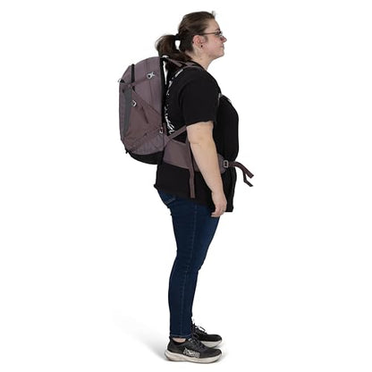 Osprey Sportlite 25L Lightweight Hiking Backpack for Men and Women - Everyday Hiking Bag - Travel Daypack, Extended Fit - color: Graphite Purple, style: 25l - Extended Fit