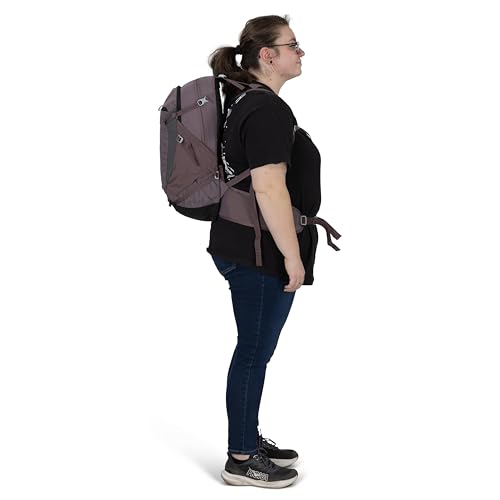 Osprey Sportlite 25L Lightweight Hiking Backpack for Men and Women - Everyday Hiking Bag - Travel Daypack, Raven Black, Extended Fit - color: Raven Black, style: 25l - Extended Fit