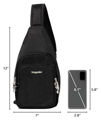 Baggallini Securtex Anti-Theft Daytripper Sling - color: Black